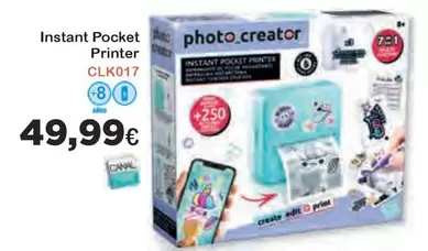 Oferta de Instant Pocket Printer por 49,99€ en Super Juguete