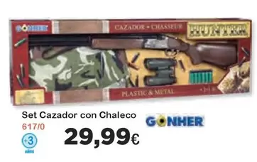 Oferta de Gonher - Set Cazador Con Chaleco por 29,99€ en Super Juguete