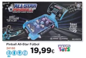 Oferta de Innova Toys - Pinball All- Star Futbol por 19,99€ en Super Juguete