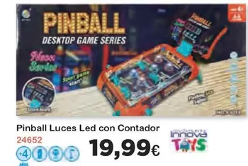 Oferta de Innova - Pinball Luces Led Con Contador por 19,99€ en Super Juguete