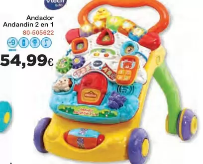 Oferta de Vtech - Andador Andandin 2 En 1 por 54,99€ en Super Juguete