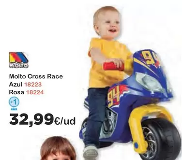 Oferta de Molto - Molto Cross Race Azul por 32,99€ en Super Juguete