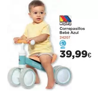 Oferta de Molto - Correpasillos Bebé Azul por 39,99€ en Super Juguete