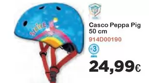 Oferta de CASCO PEPPA PIG 50 CM por 24,99€ en Super Juguete