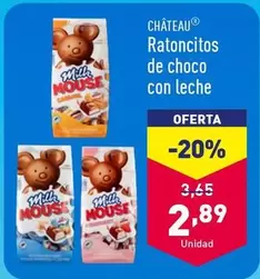 Oferta de Château - Ratoncitos De Choco Con Leche por 2,89€ en ALDI