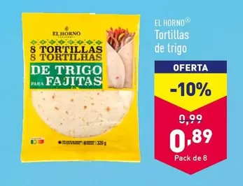 Oferta de El Horno - Tortillas De Trigo por 0,89€ en ALDI