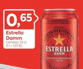 Oferta de Estrella Damm - Cervesa por 0,65€ en Suma Supermercados