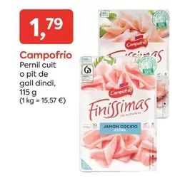 Oferta de Campofrío - Pernil Cuit O Pit De Gall Dindi por 1,79€ en Suma Supermercados