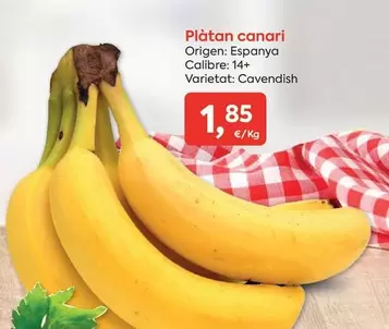 Oferta de Origen - Platan Canari por 1,85€ en Suma Supermercados