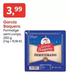 Oferta de García Baquero - Formatge Semi Cunya por 3,99€ en Suma Supermercados