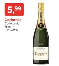 Oferta de Codorniu - Cava Brut por 5,99€ en Suma Supermercados