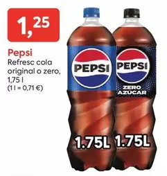 Oferta de Pepsi - Refresc Cola Original O Zero por 1,25€ en Suma Supermercados