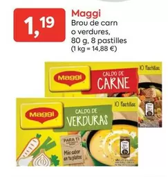 Oferta de Maggi - Brou De Carn O Verdures por 1,19€ en Suma Supermercados