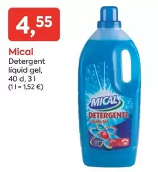 Oferta de Mical - Detergent Liquid Gel por 4,55€ en Suma Supermercados