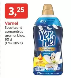 Oferta de Vernel - Suavitzant Concentrat Aroma. Blau por 3,25€ en Suma Supermercados