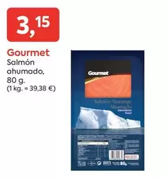 Oferta de Gourmet - Salmon Ahumado por 3,15€ en Suma Supermercados