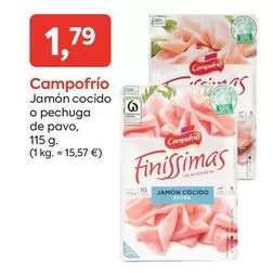 Oferta de Campofrío - Jamon Cocido O Pechuga De Pavo por 1,79€ en Suma Supermercados