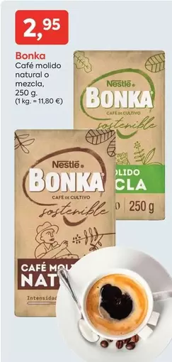 Oferta de Bonka - Cafe Molido Natural O Mezcla por 2,95€ en Suma Supermercados