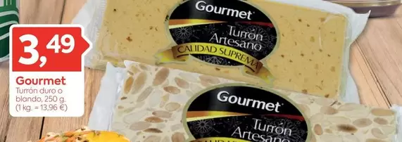 Oferta de Gourmet - Turrón Duro O Blanda por 3,49€ en Suma Supermercados