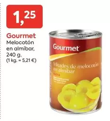 Oferta de Gourmet - Melocoton En Almibar por 1,25€ en Suma Supermercados