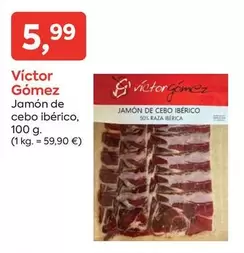 Oferta de Jamón De Cebo Ibérico por 5,99€ en Suma Supermercados