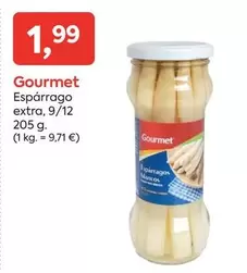 Oferta de Gourmet - Esparrago Extra por 1,99€ en Suma Supermercados