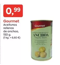 Oferta de Gourmet - Aceitunas Rellenas De Anchoa por 0,99€ en Suma Supermercados