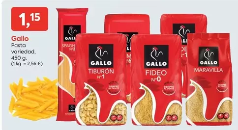 Oferta de Gallo - Pasta por 1,15€ en Suma Supermercados