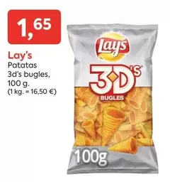 Oferta de Lay's - Patatas 3d's Bugles por 1,65€ en Suma Supermercados