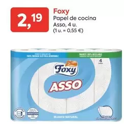 Oferta de Foxy - Papel De Cocina Asso por 2,19€ en Suma Supermercados