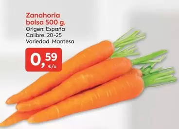 Oferta de Origen - Zanahoria Bolsa por 0,59€ en Suma Supermercados