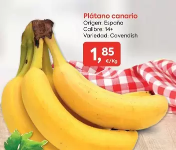 Oferta de Origen - Platano Canario por 1,85€ en Suma Supermercados