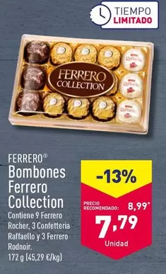 Oferta de Ferrero - Bombones Ferrero Collection por 7,79€ en ALDI