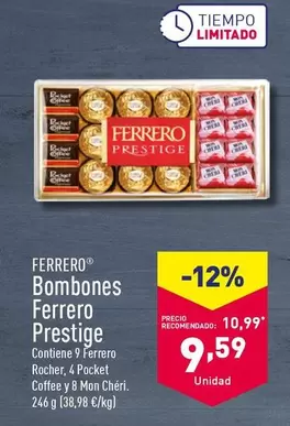 Oferta de Ferrero - Bombones Ferrero Prestige por 9,59€ en ALDI