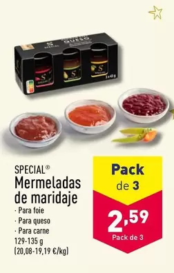 Oferta de Special - Mermeladas De Maridaje por 2,59€ en ALDI