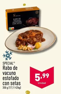 Oferta de Special - Rabo De Vacuno Estofado Con Setas por 5,99€ en ALDI