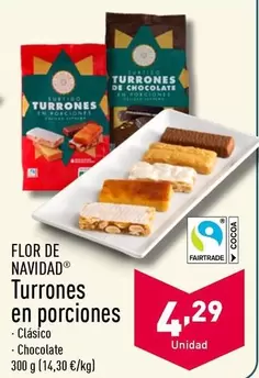 Oferta de Flor De Navidad - Turrones En Porciones por 4,29€ en ALDI