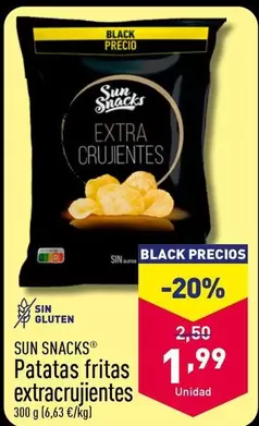 Oferta de Sun Snack - Patatas Fritas Extracrujientes por 1,99€ en ALDI