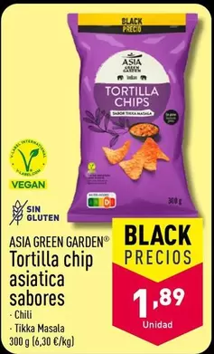 Oferta de Asia Green Garden - Tortilla Chip Asiatica Sabores por 1,89€ en ALDI