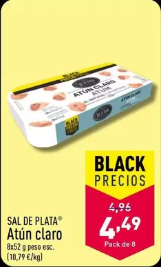 Oferta de Sal de Plata - Atun Claro por 4,49€ en ALDI