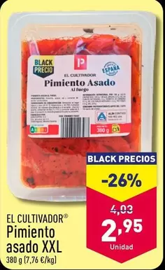 Oferta de El Cultivador - Pimiento Asado Xxl por 2,95€ en ALDI