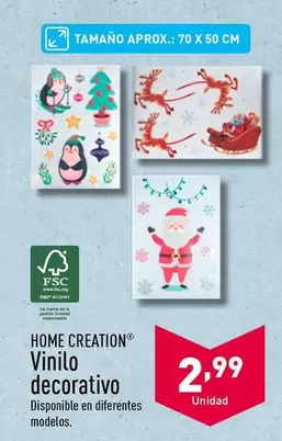 Oferta de Home Creation - Vinilo Decorativo por 2,99€ en ALDI