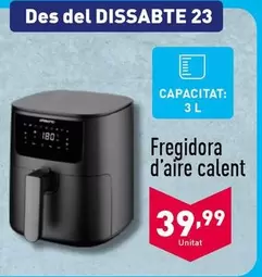 Oferta de Fregidora D'Aire Calent por 39,99€ en ALDI