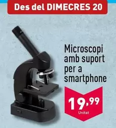 Oferta de Microscopi Amb Suport Per A Smartphone  por 19,99€ en ALDI