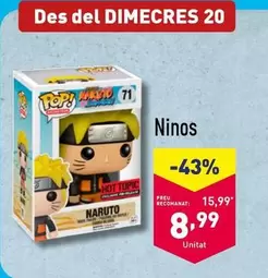 Oferta de Ninos por 8,99€ en ALDI