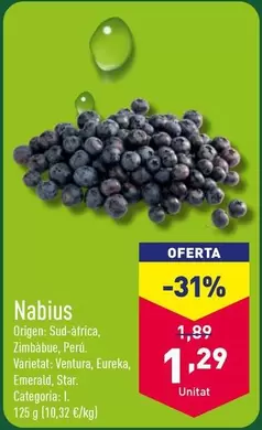 Oferta de Nabius  por 1,29€ en ALDI