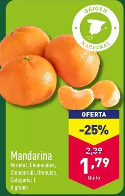 Oferta de Mandarina  por 1,79€ en ALDI