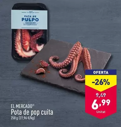 Oferta de El Mercado - Pota De Pop Cuita por 6,99€ en ALDI