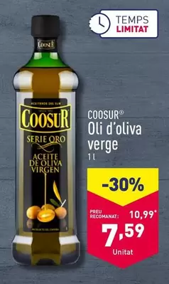 Oferta de Coosur - Oli D'Oliva Verge por 7,59€ en ALDI