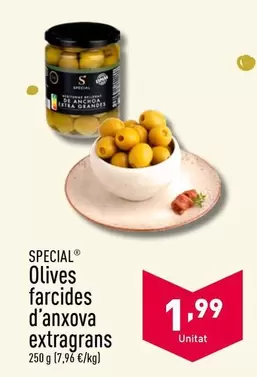 Oferta de Special - Olives Farcides D'Anxova Extragrans por 1,99€ en ALDI